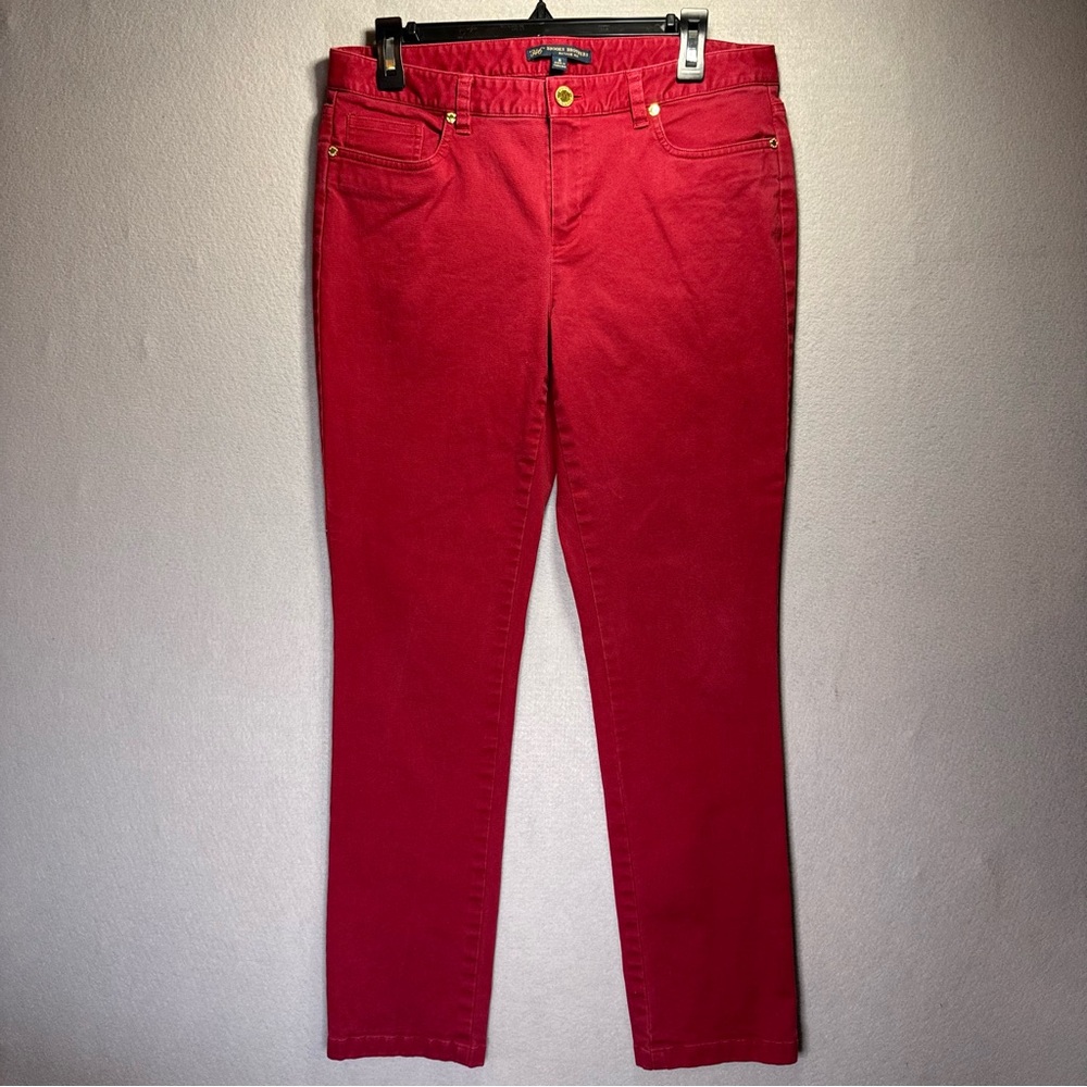 Brooks Brothers Women’s Natalie Fit 346 Chino Pants Size 6 Red/Burgundy 32x29
